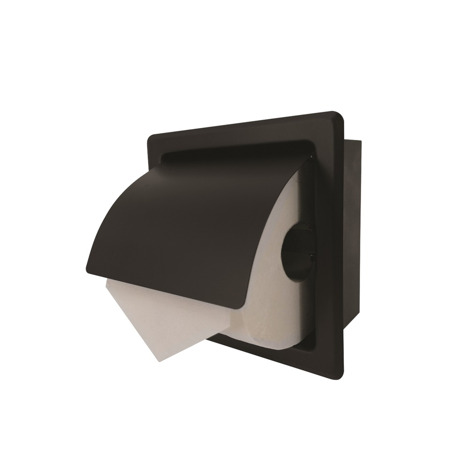 L'Aqua® Inbouw toiletrolhouder RVS mat zwart 1 - Bouwmaat