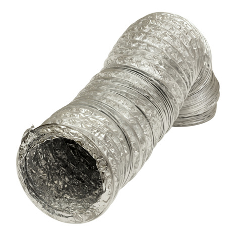evenaar Verbergen Geheim Sanivesk Flexibele Buis aluminium/PVC Ø150mm tot 110°C 10 m - Bouwmaat