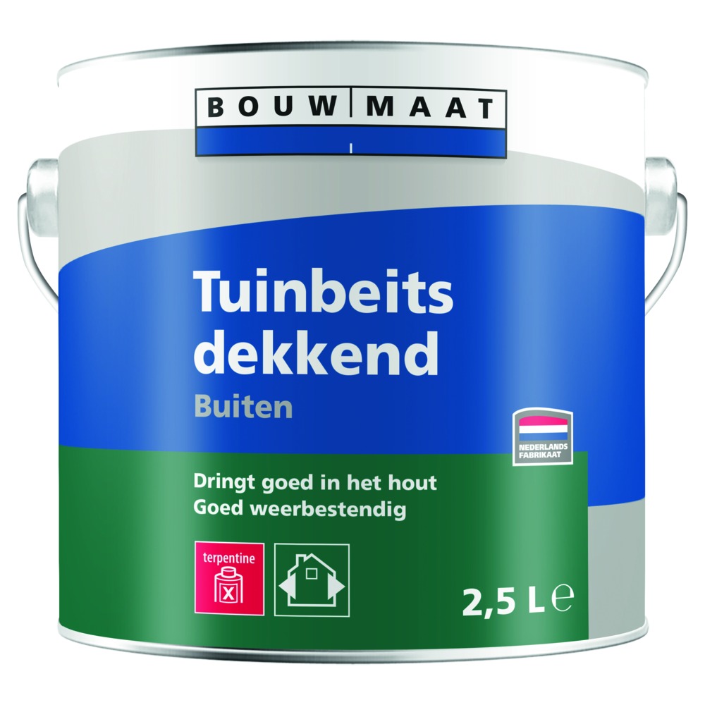 Bouwmaat Tuinbeits dekkend grijs 2,5 liter Bouwmaat